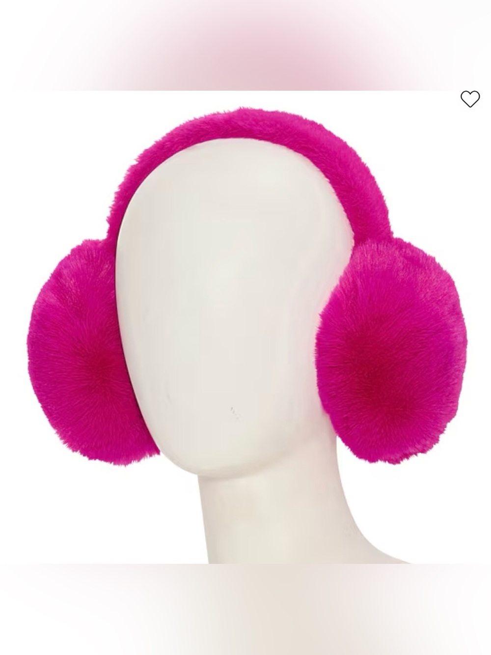 Nanette Lepore women’s Hot Pink Faux Fur Cozy Luxury Earmuffs